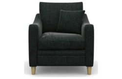 Heart of House Newbury Tweed Fabric Chair - Charcoal